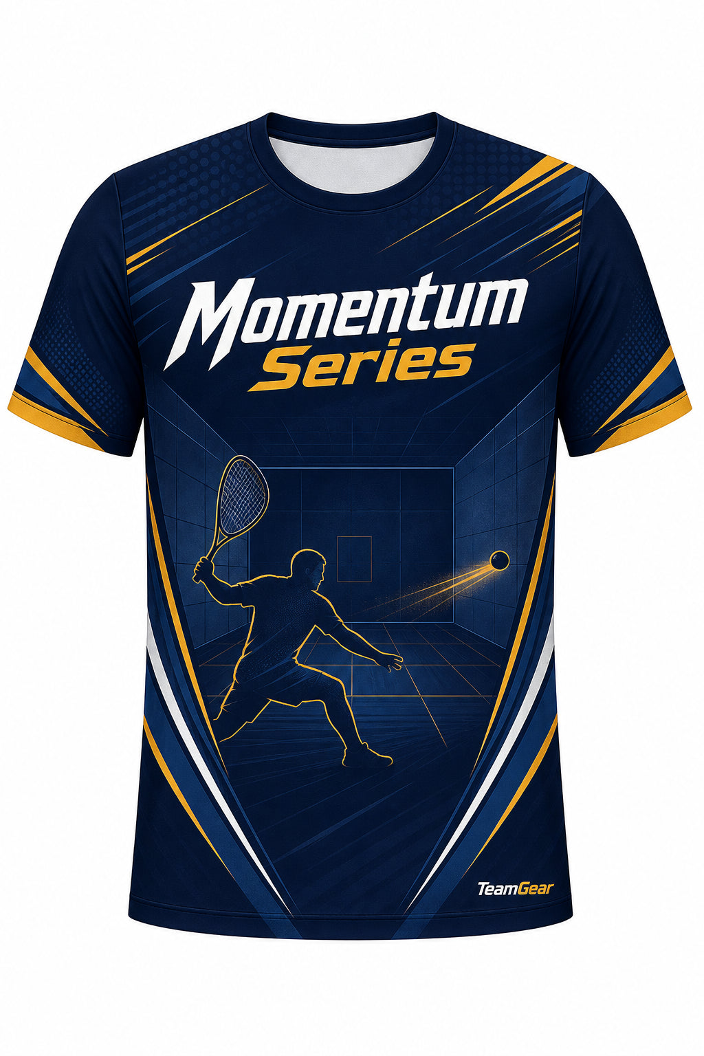 Momentum Series Navy Racquetball Jersey design