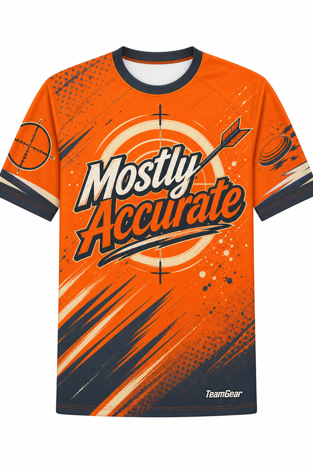 Mostly Accurate Orange Shooting Jersey design
