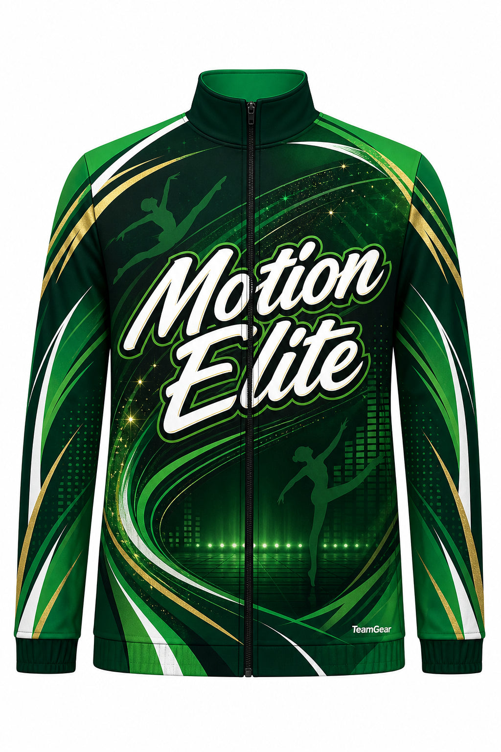 Motion Elite Green Dance Jacket design