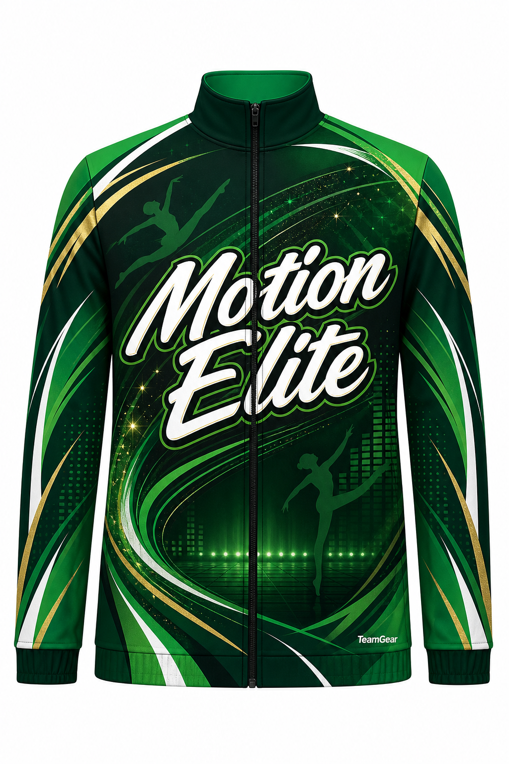 Motion Elite Green Dance Jacket design
