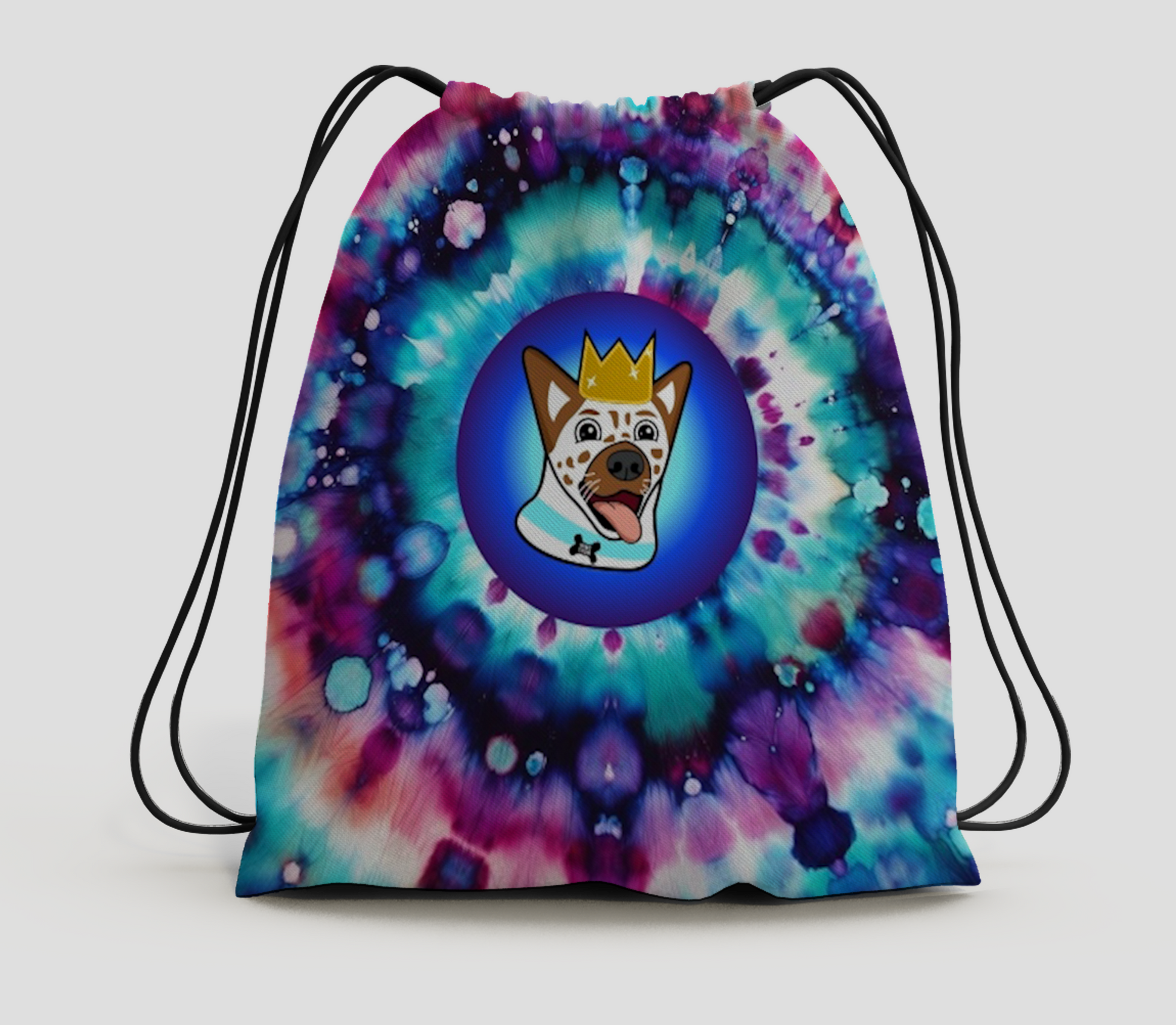 NutzyPoo Tie-Dye Drawstring Bag