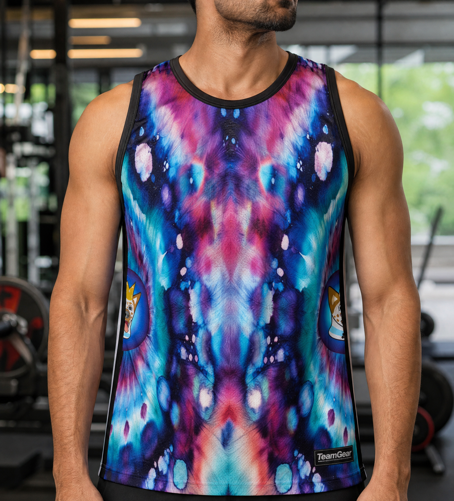 NutzyPoo Tie-Dye Pyjamas — custom team apparel worn on model — TeamGear Canada