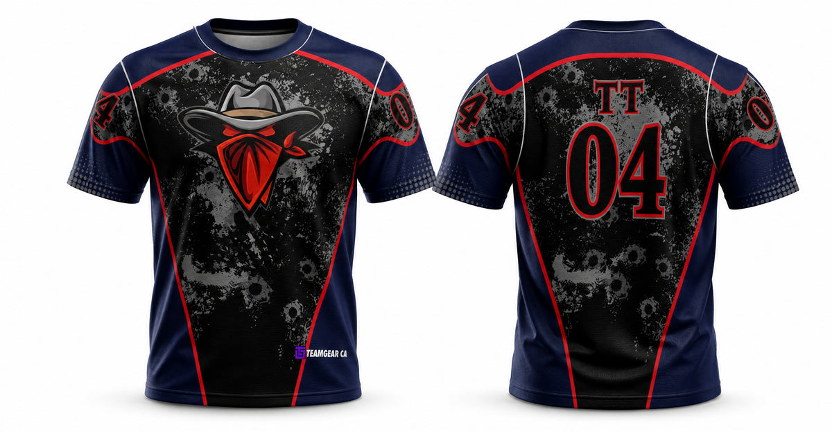 Outlaws Paintball Jersey - front and back view