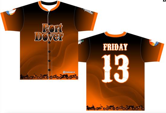 full button down Port Dover Friday the 13th shirts and jerseys