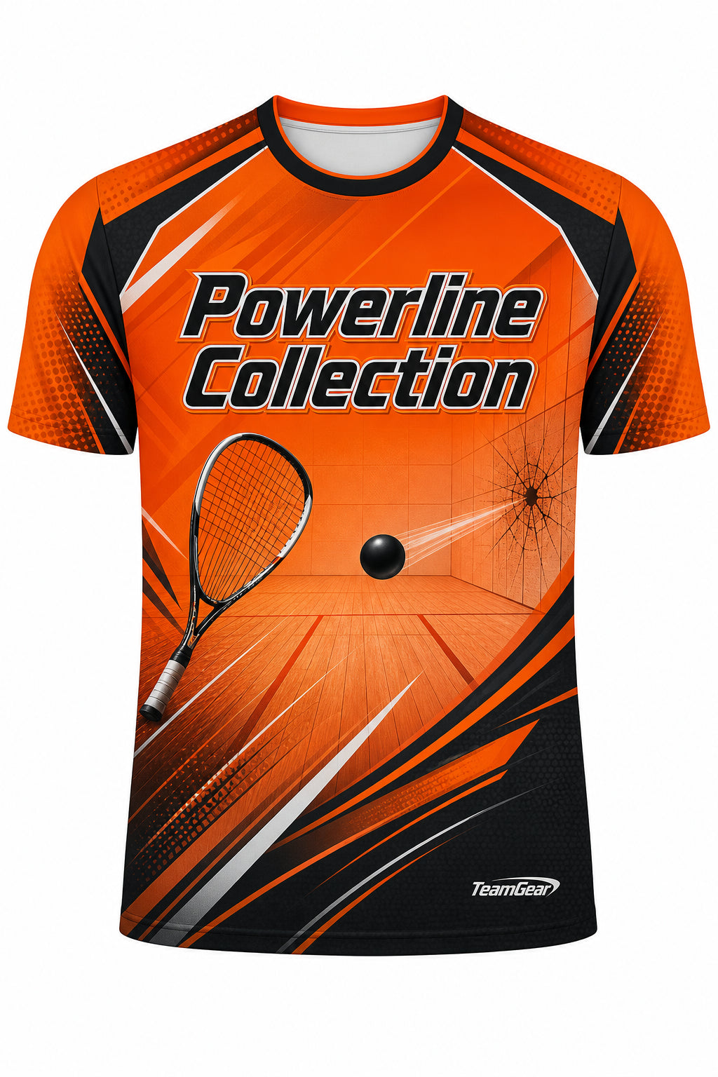 Powerline Collection Orange Racquetball Jersey design