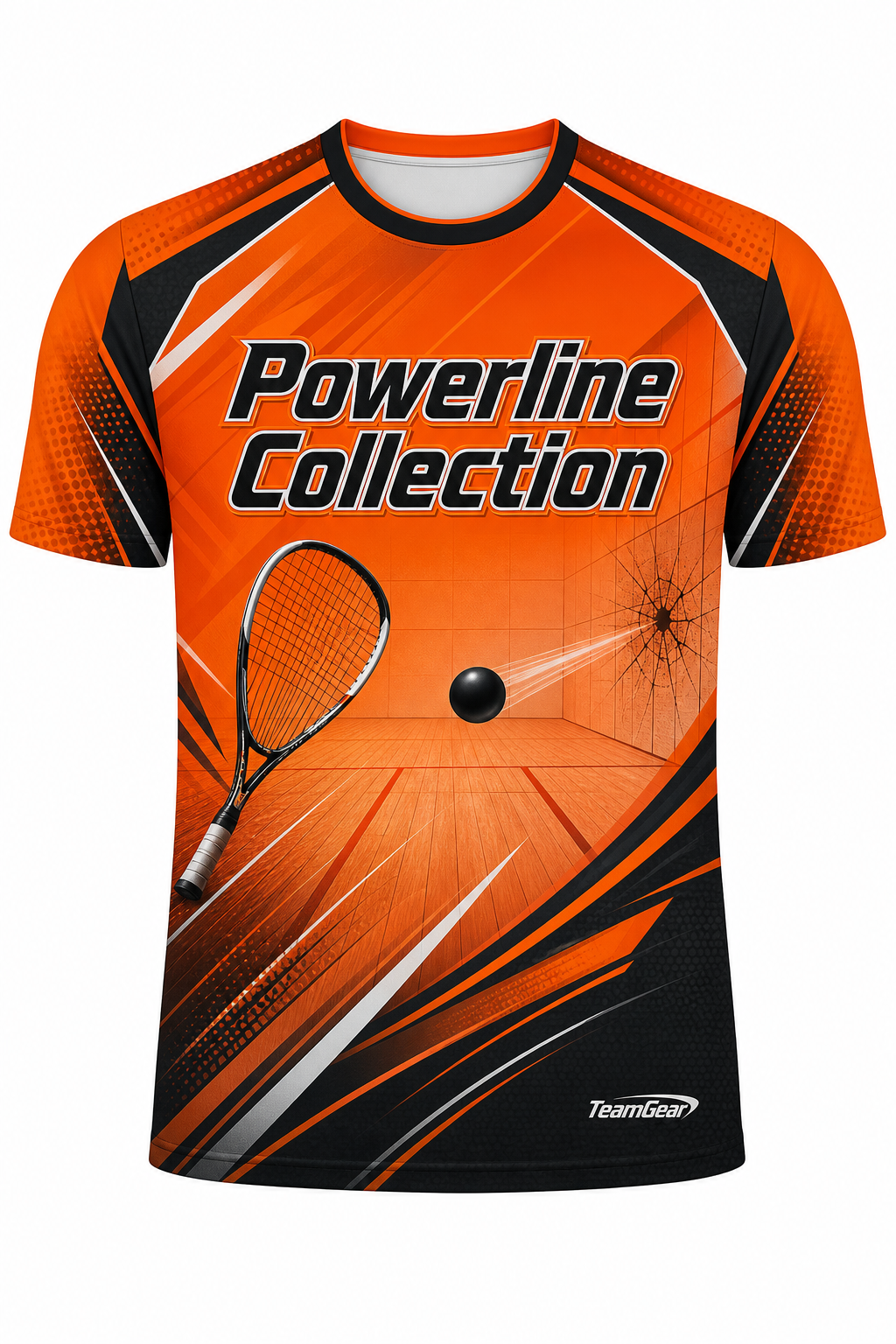Powerline Collection Orange Racquetball Jersey design