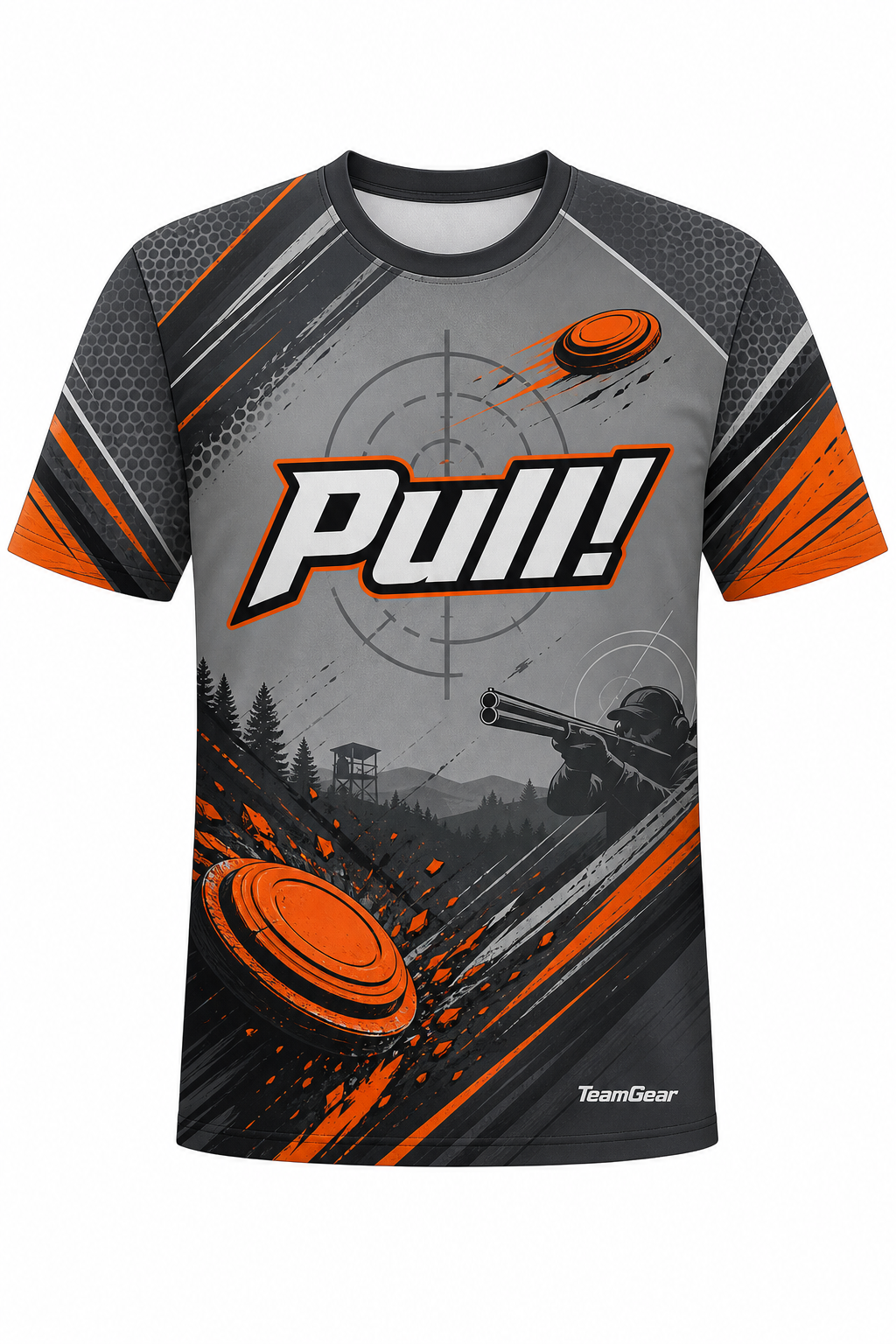 Pull! Grey Shooting Jersey design