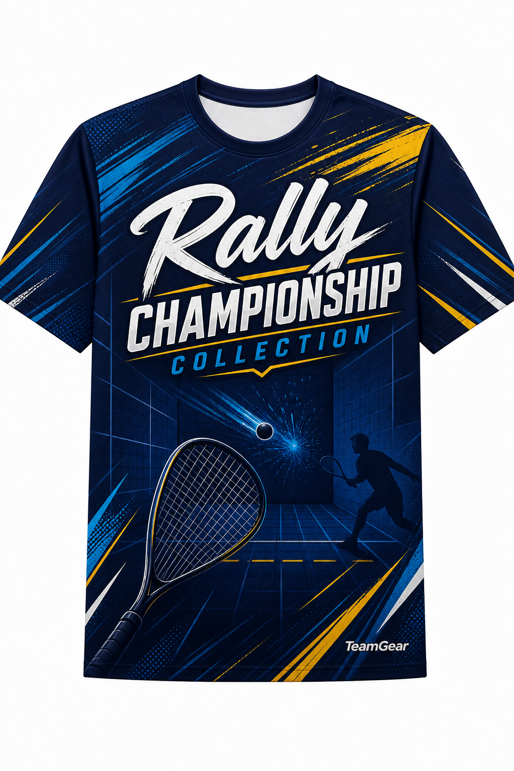Rally Championship Collection Navy Racquetball Jersey design