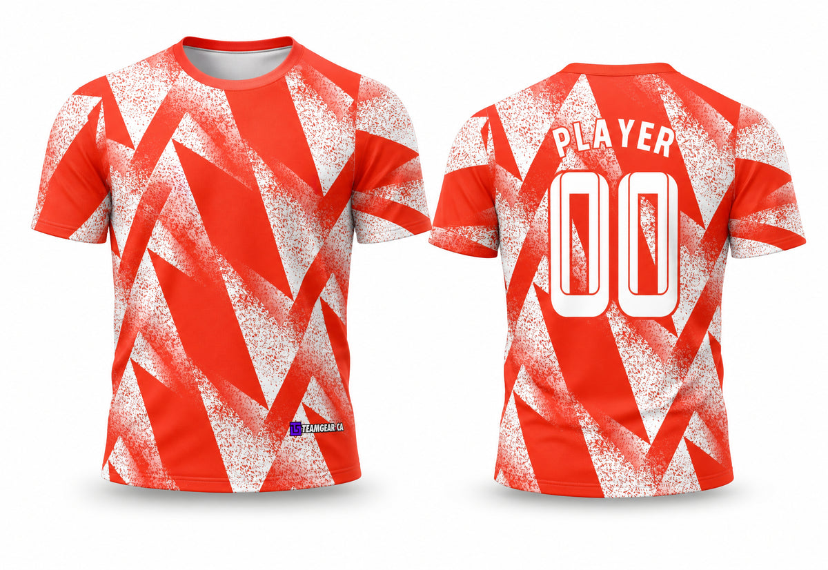 Red Squash Jersey - front and back view