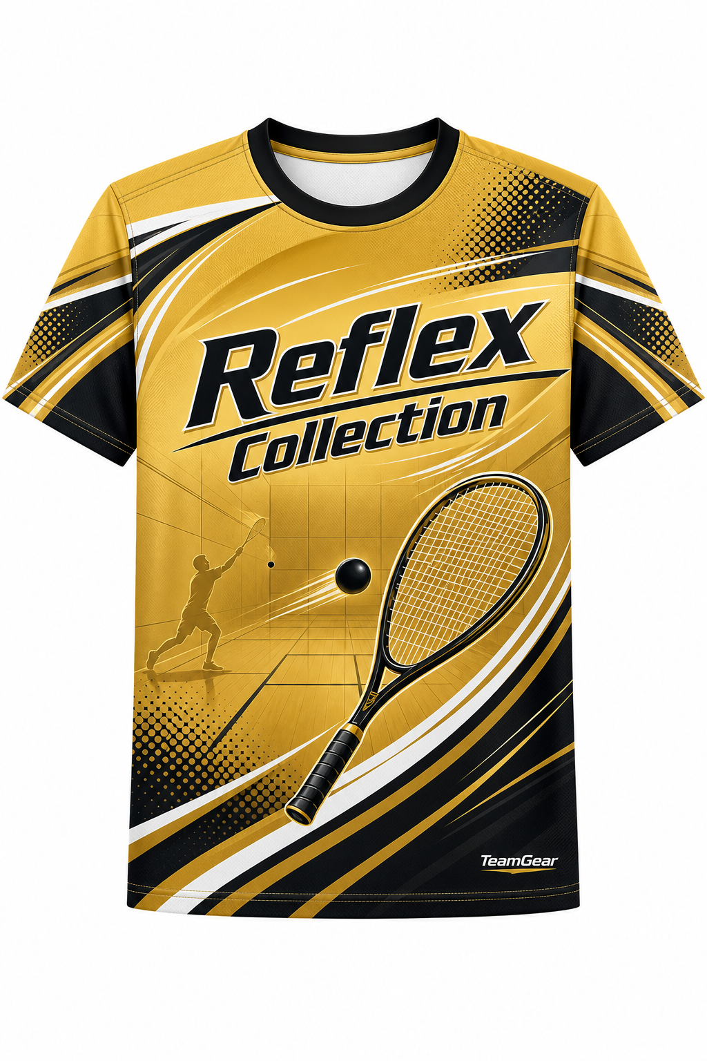 Reflex Collection Gold Racquetball Jersey design