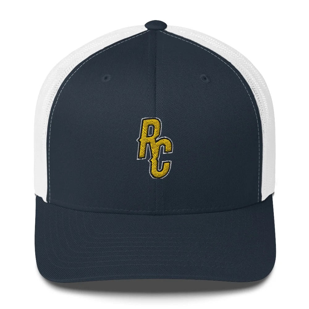 Ray Cheesy ShowZone Trucker Hat in navy with white back
