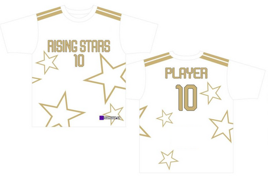 Rising Stars White Soccer Jersey