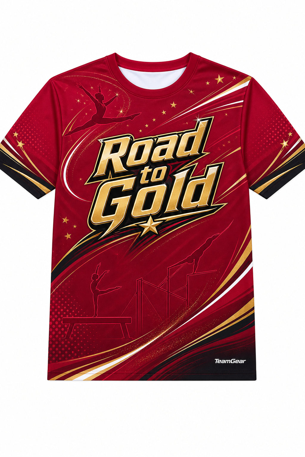 Road to Gold Crimson Gymnastics Jersey with name and number