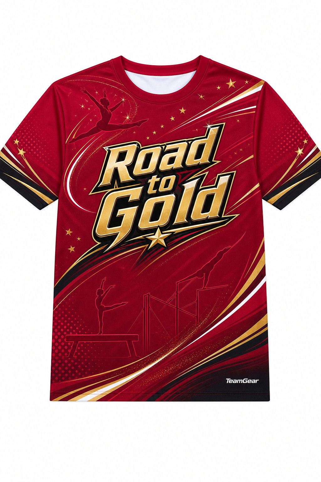 Road to Gold Crimson Gymnastics Jersey with name and number