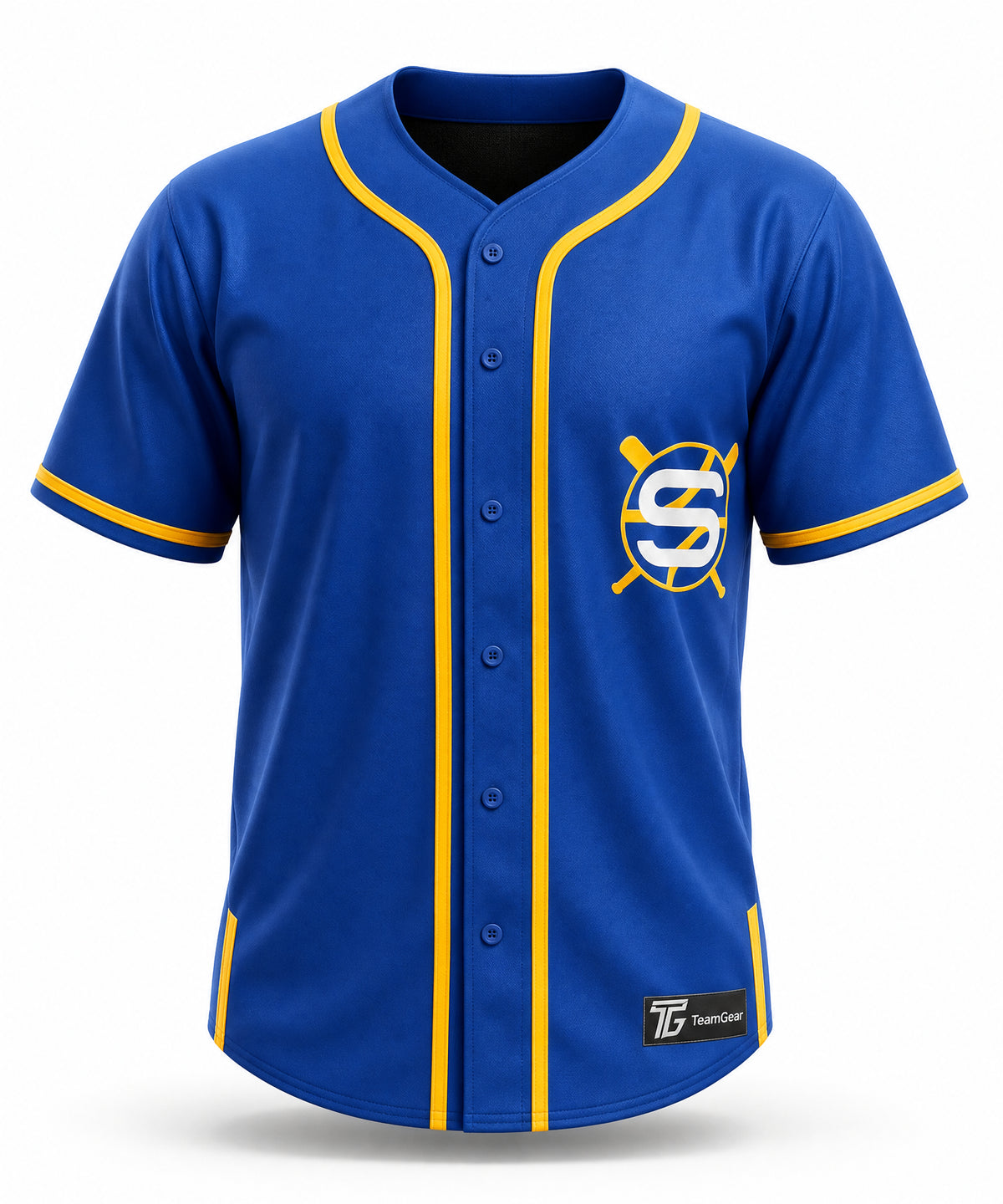 Scann Royal Blue Away Jersey - front and back view