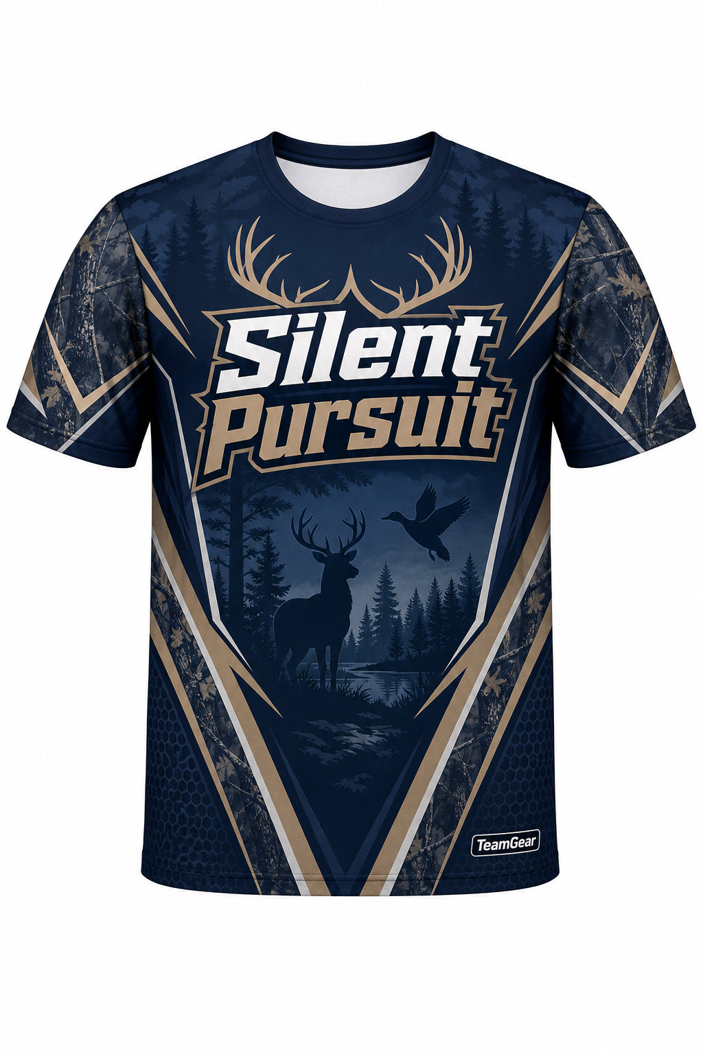 Silent Pursuit Navy Hunting Jersey design