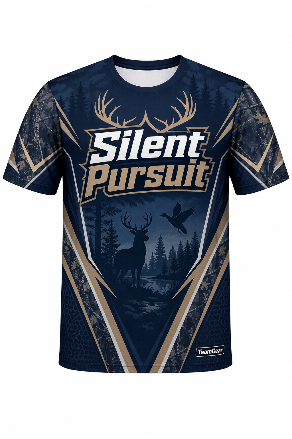 Silent Pursuit Navy Hunting Jersey design