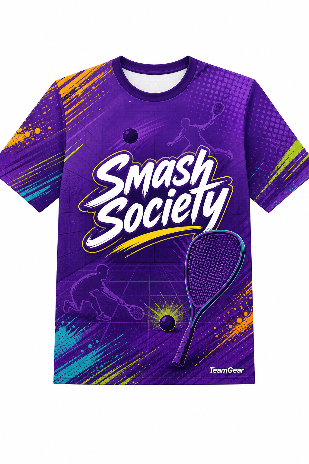 Smash Society Purple Racquetball Jersey design