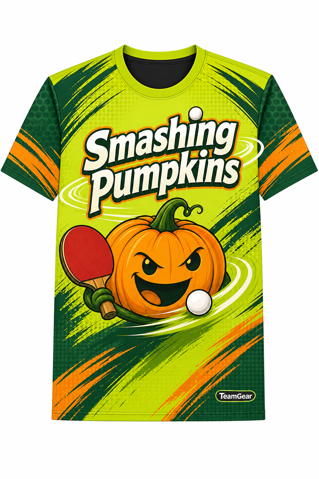 Smashing Pumpkins Lime Table Tennis Jersey with name and number