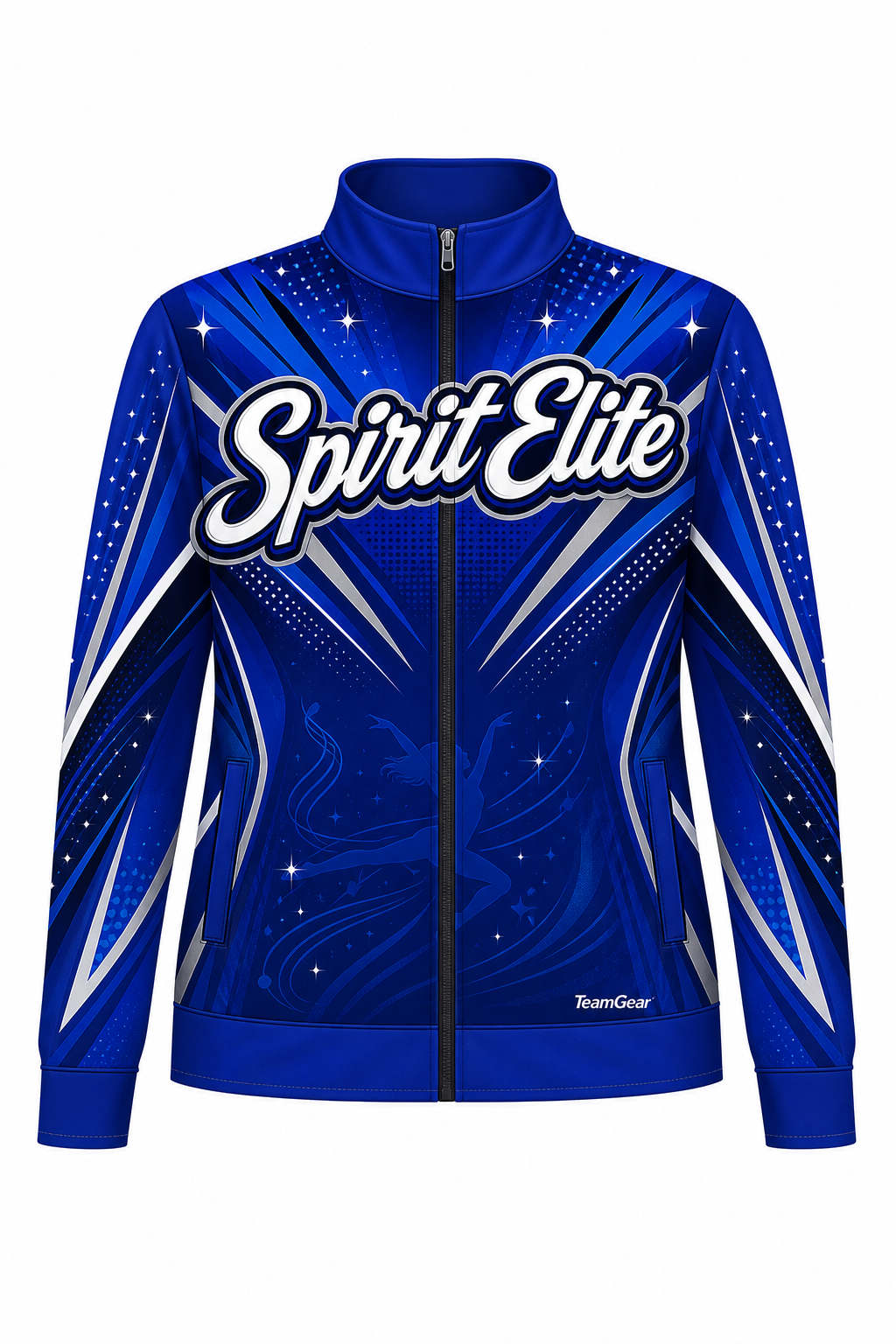 Spirit Elite Blue Dance Jacket design