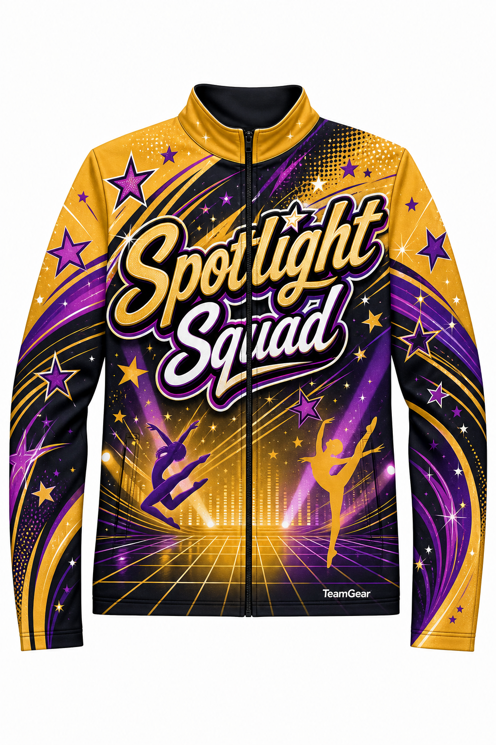 Spotlight Squad Gold Dance Jacket design