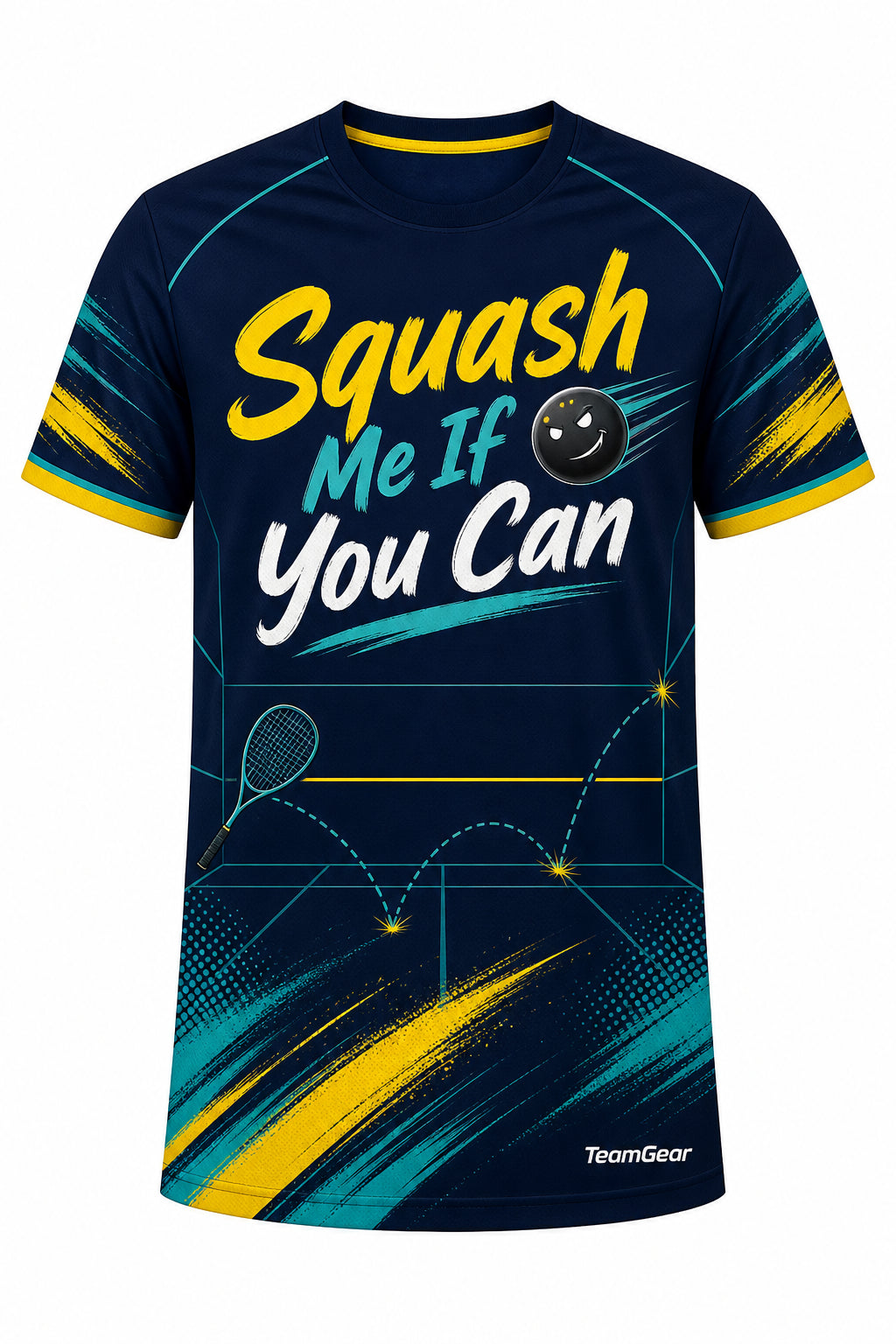 Squash Me If You Can Navy Squash Jersey with name and number