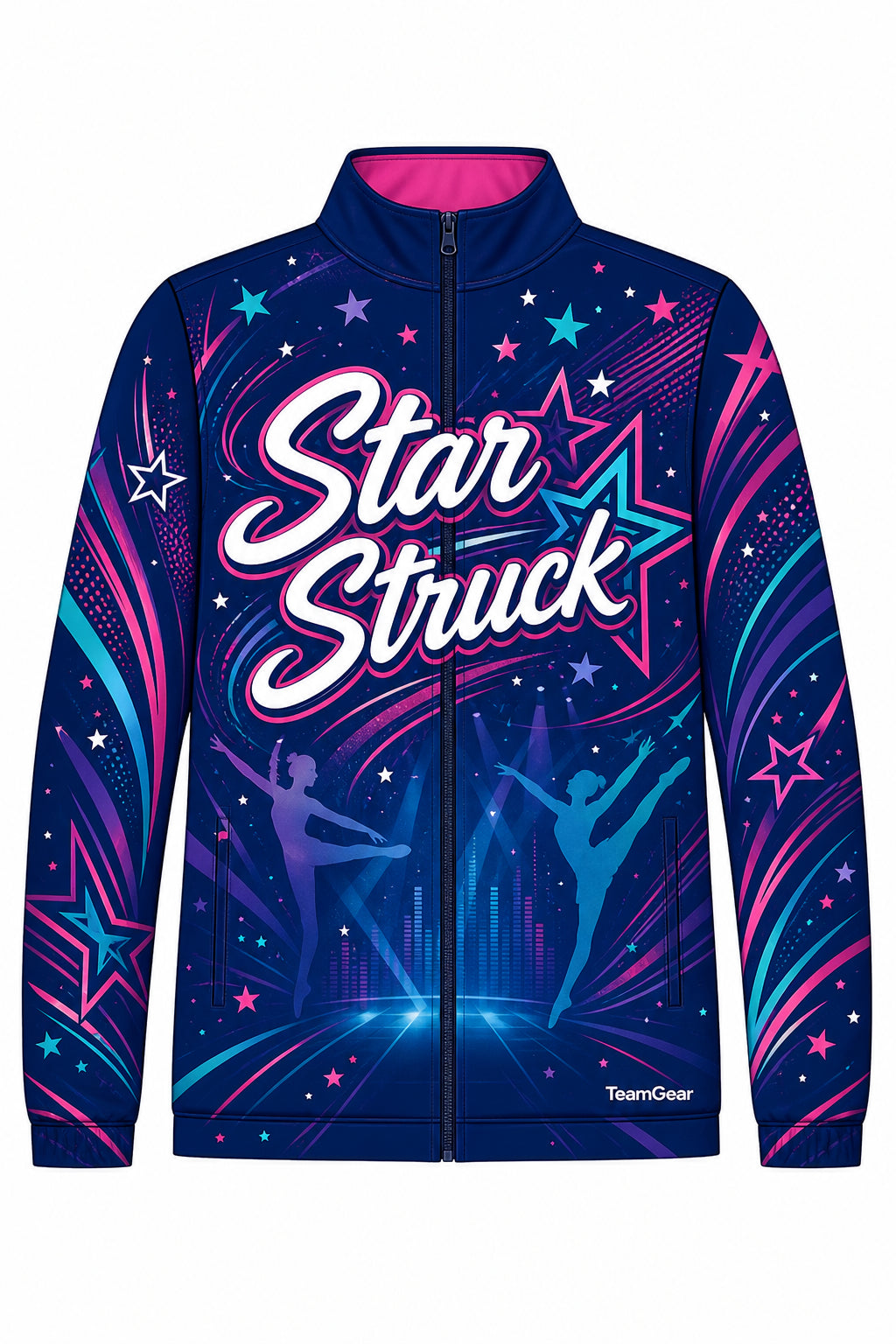 Star Struck Navy Dance Jacket design