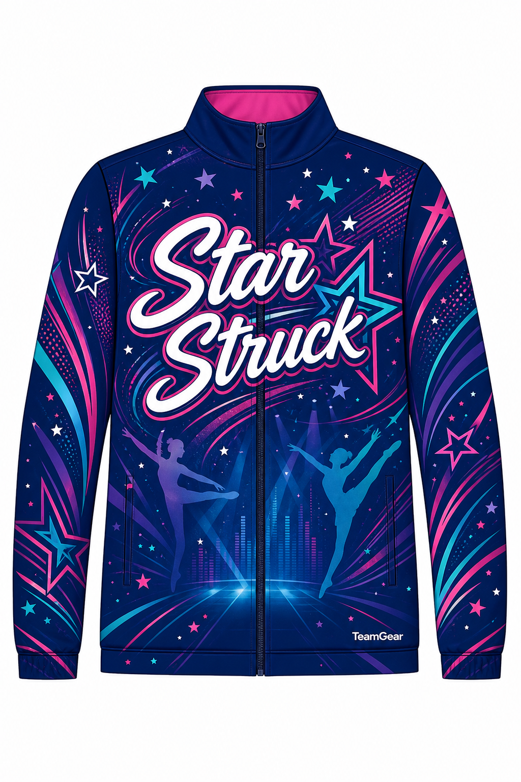Star Struck Navy Dance Jacket design