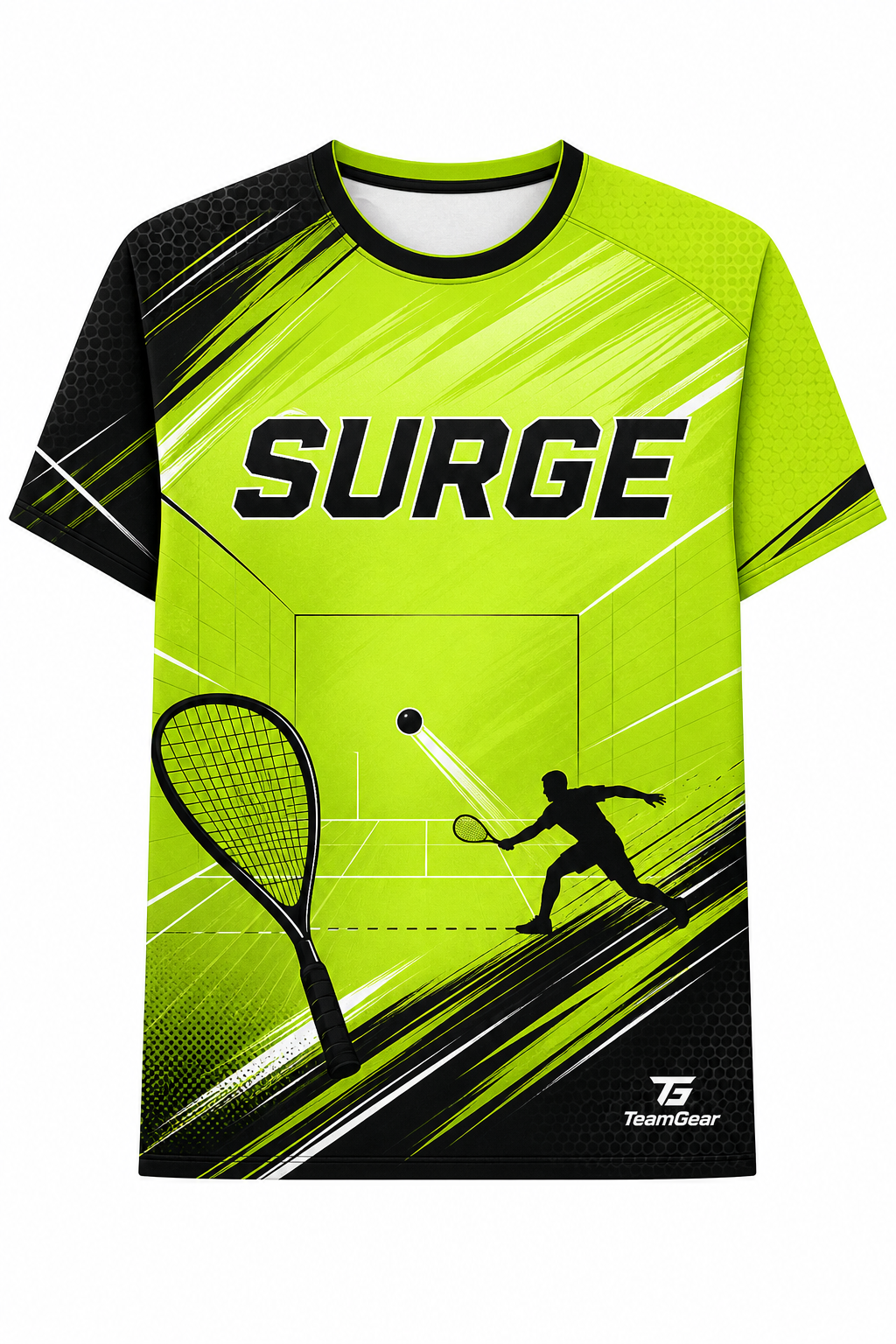 SURGE Lime Racquetball Jersey design