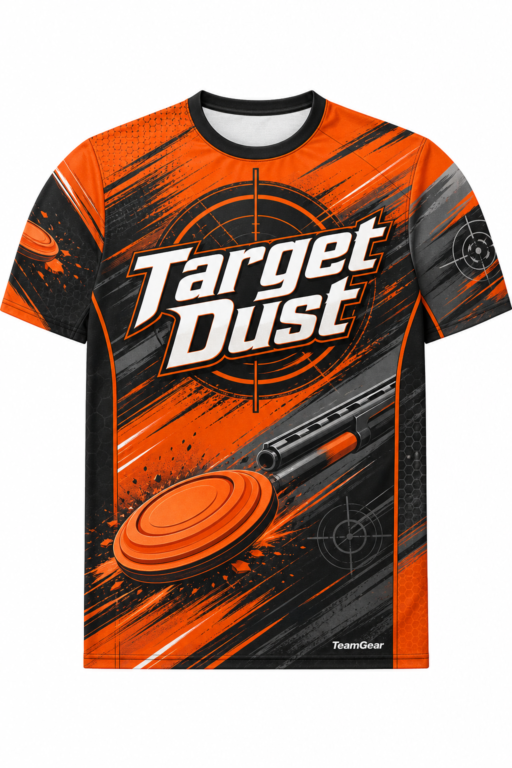 Target Dust Orange Shooting Jersey design