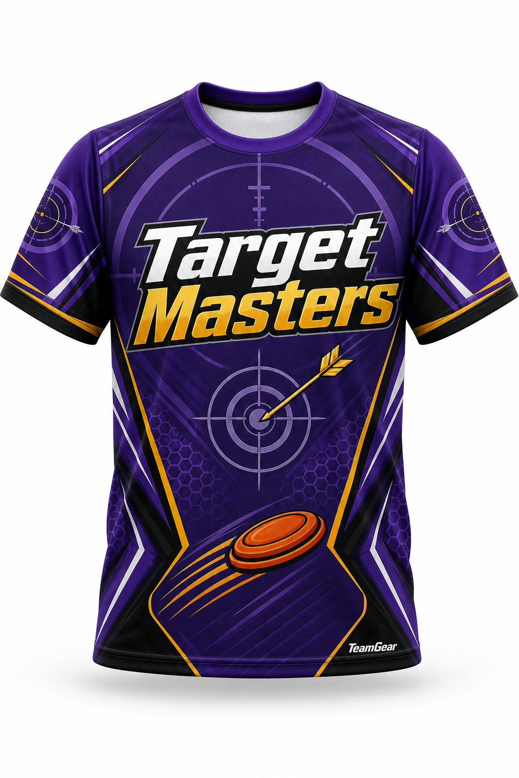 Target Masters Purple Shooting Jersey - front and back view