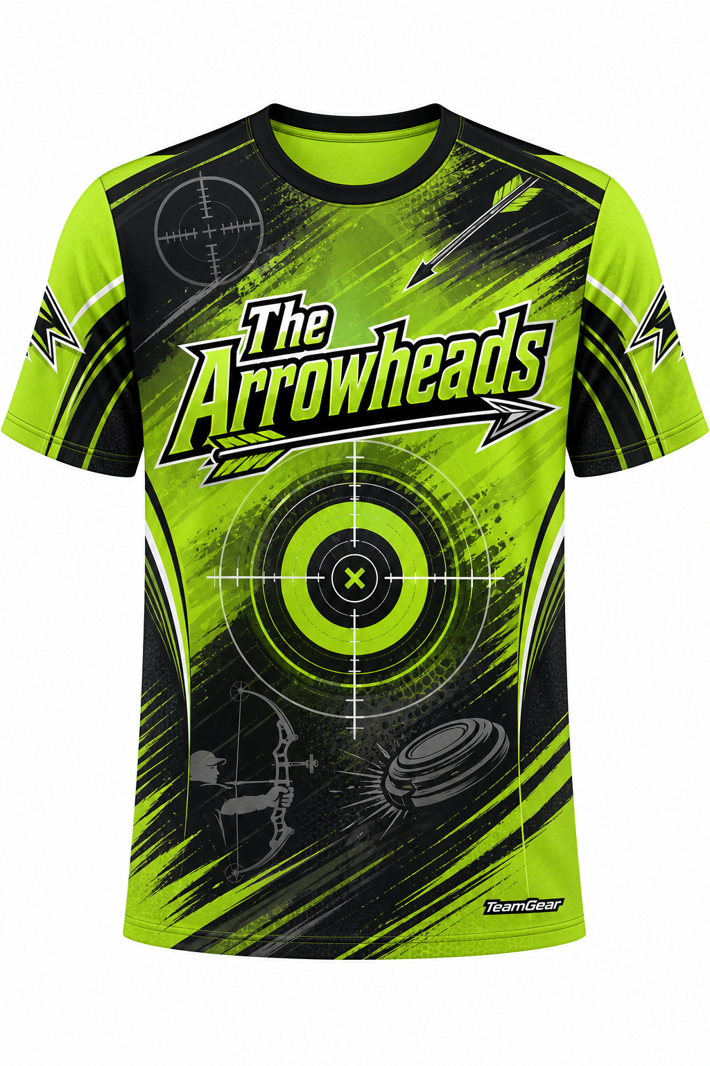 The Arrowheads Lime Shooting Jersey design