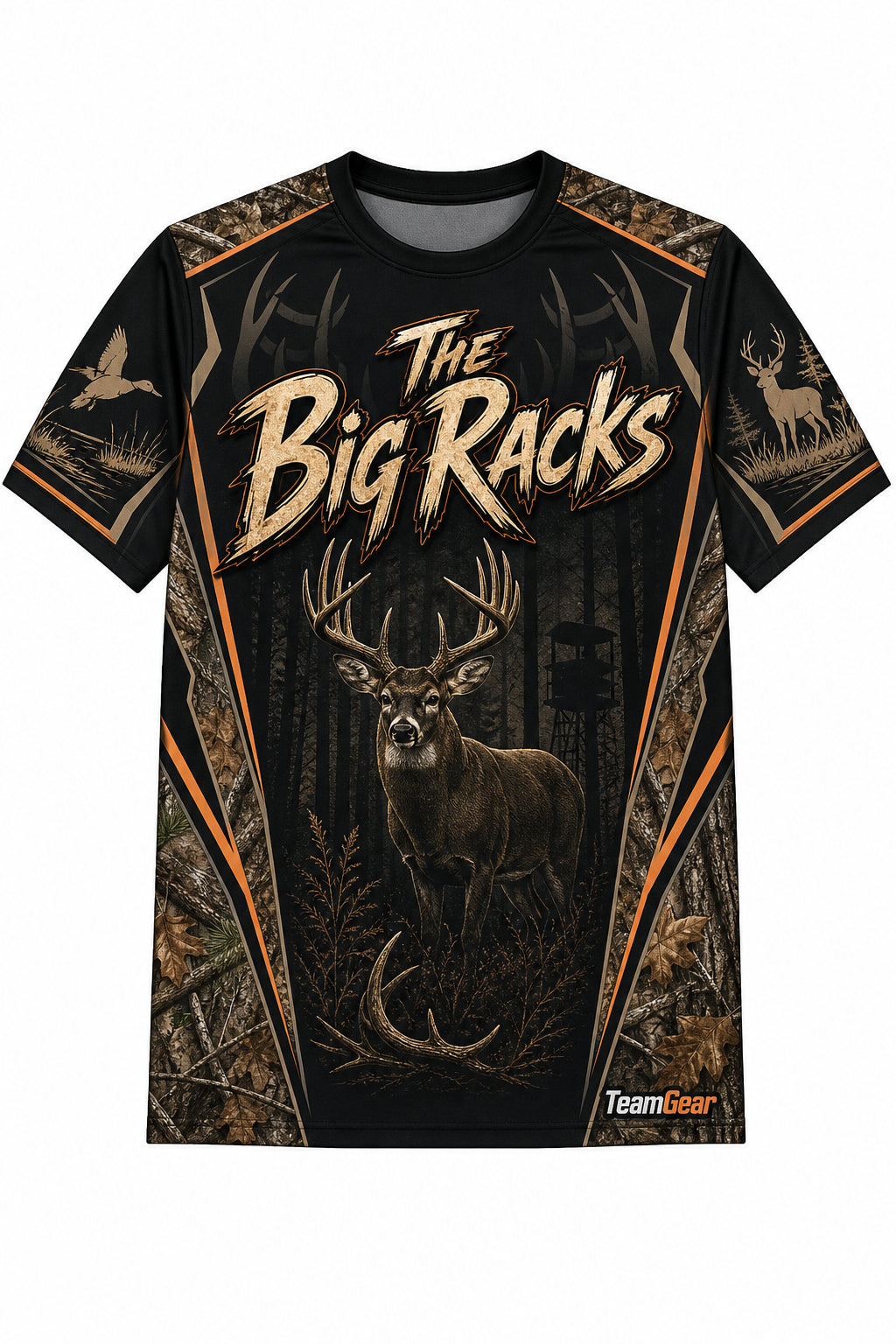 The Big Racks Black Hunting Jersey design