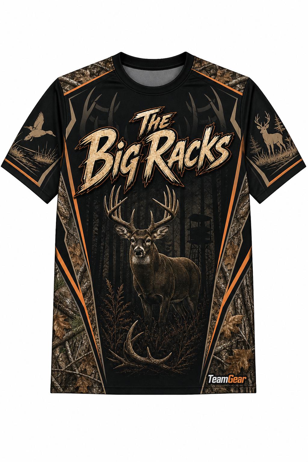 The Big Racks Black Hunting Jersey design