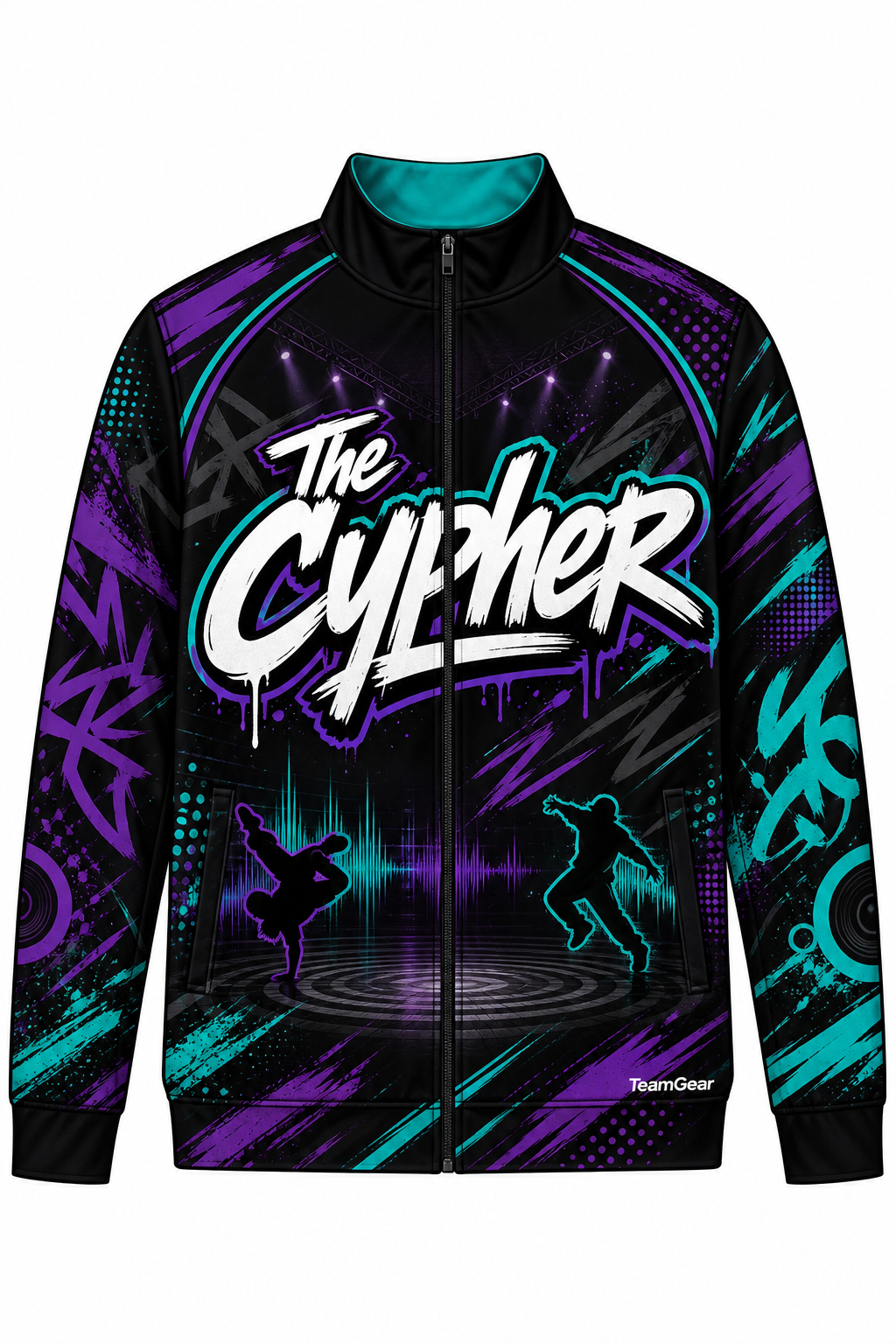 The Cypher Black Dance Jacket design