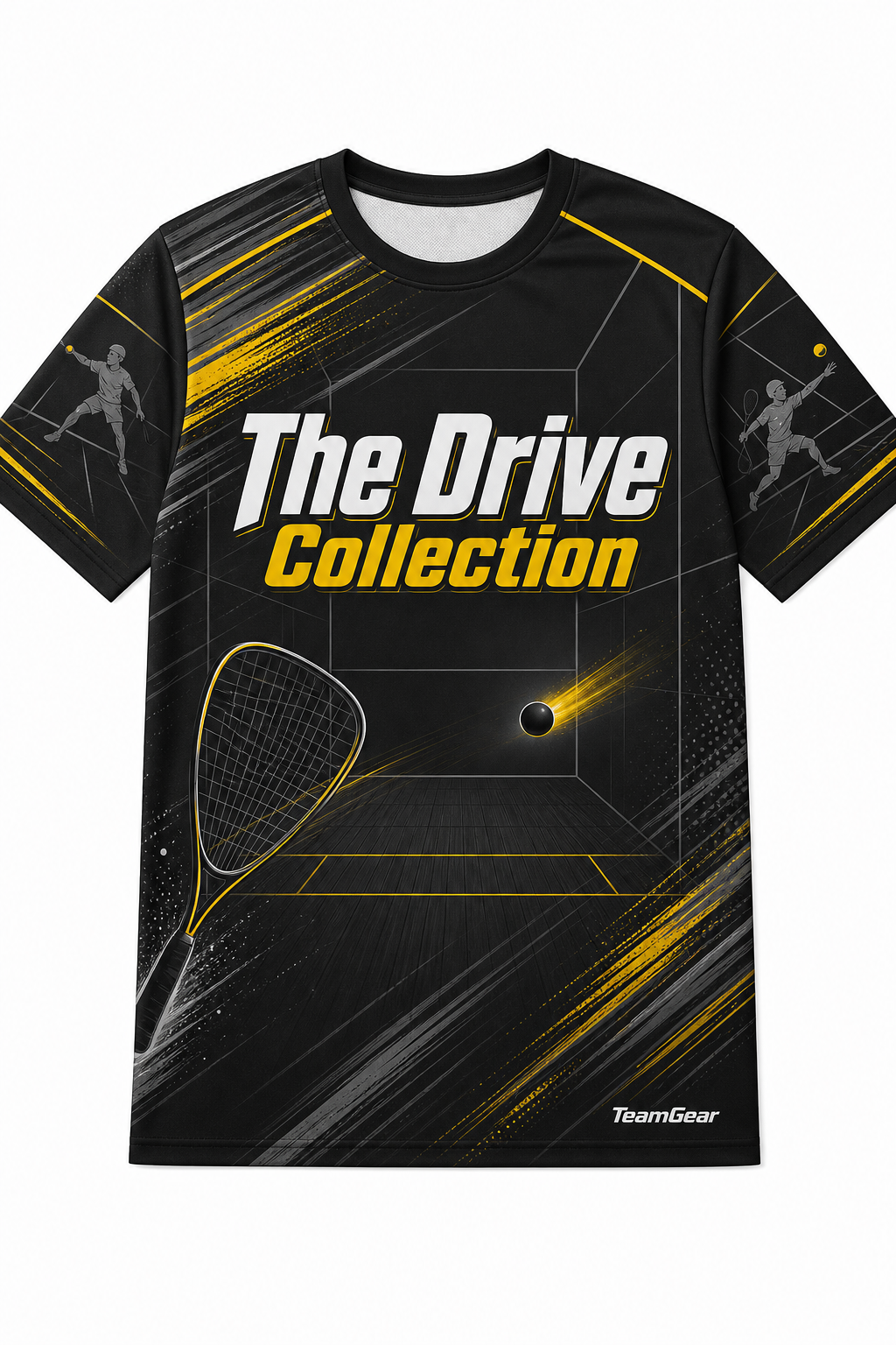 The Drive Collection Black Racquetball Jersey design