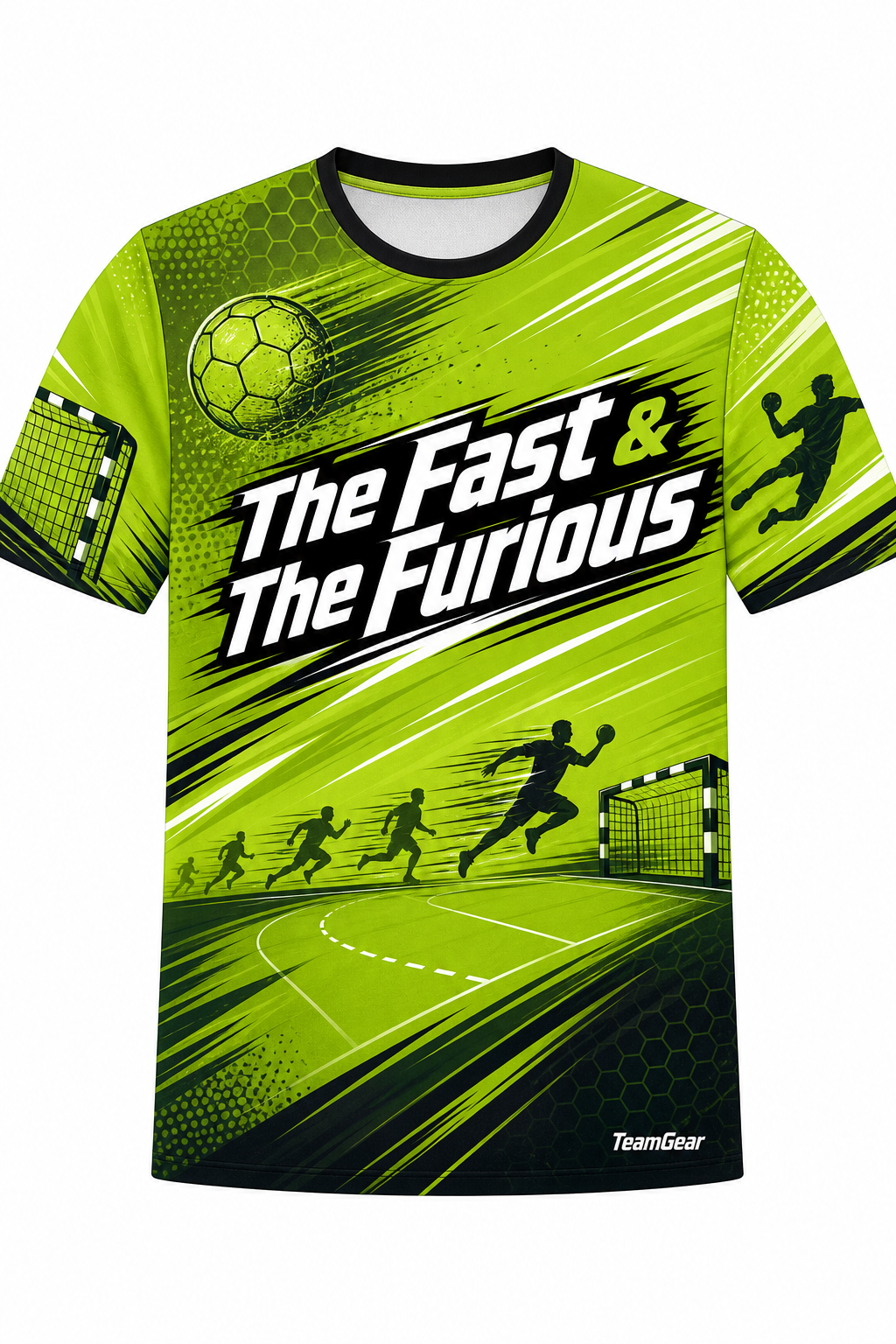 The Fast & The Furious Lime Handball Jersey design