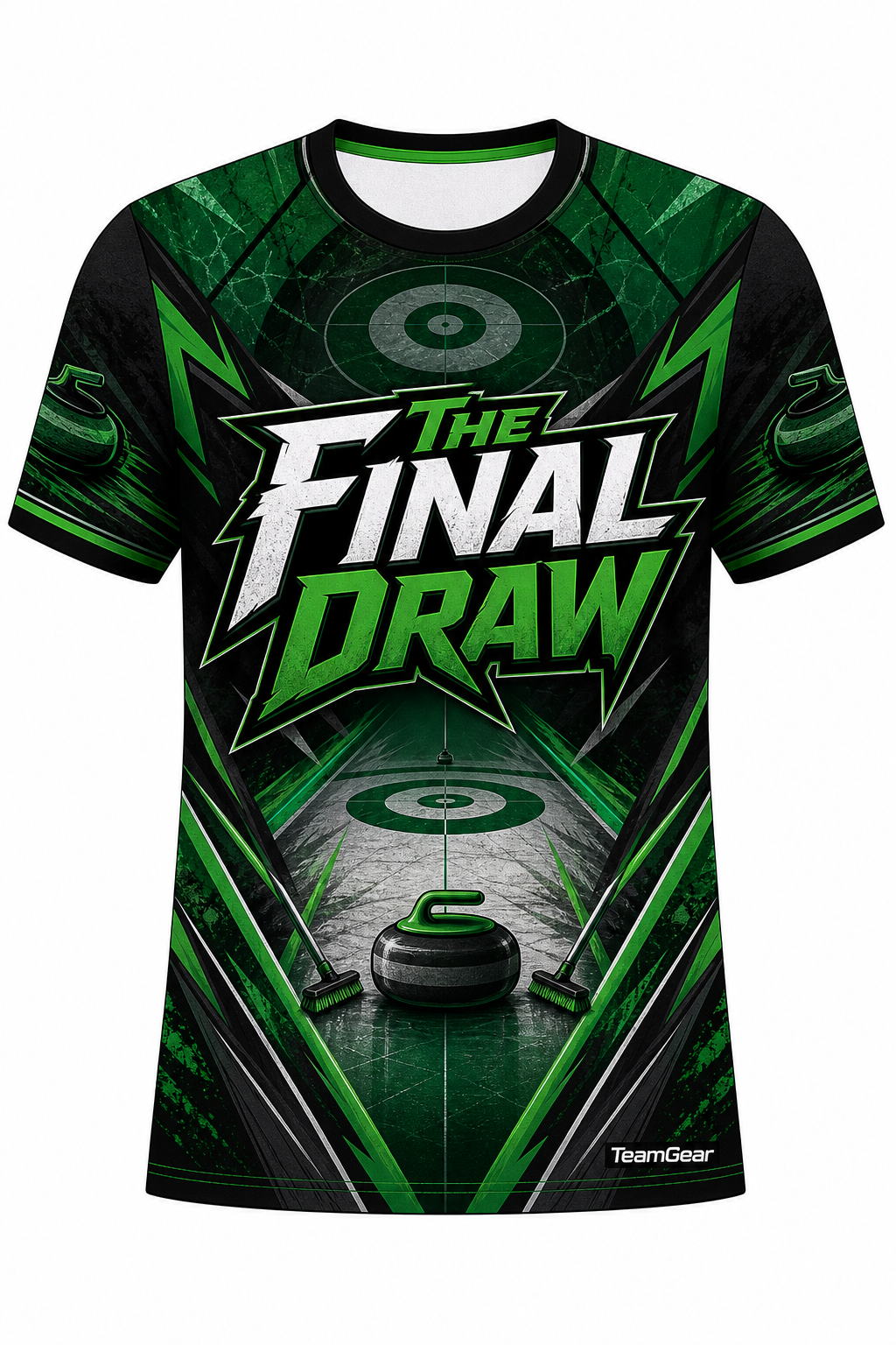 The Final Draw Green Curling Jersey design