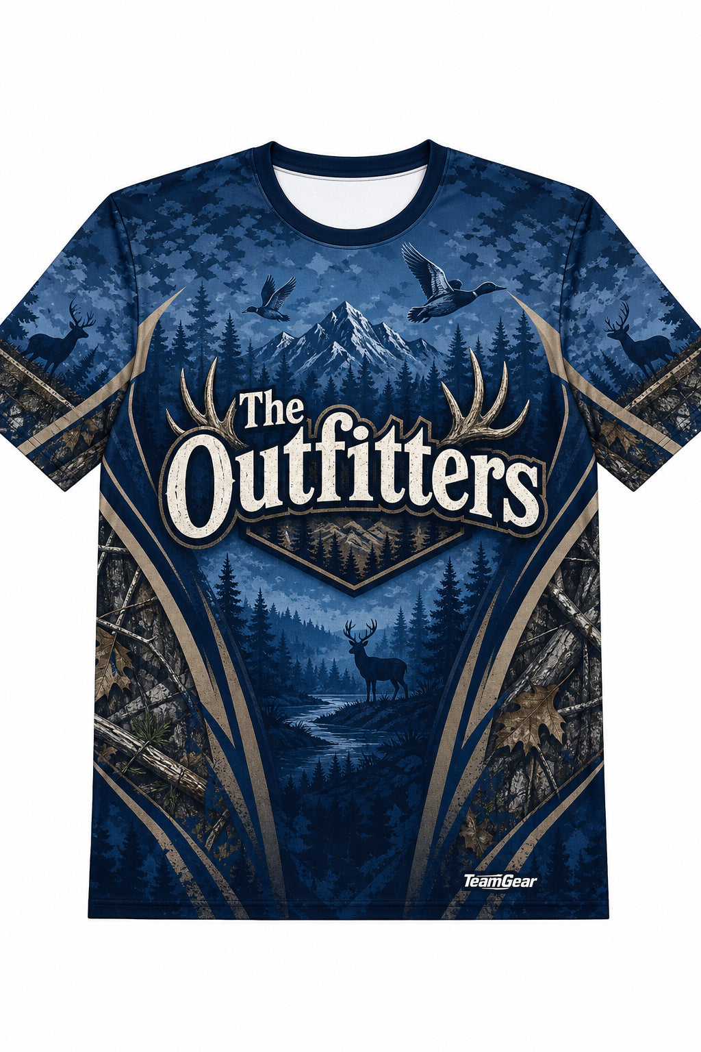 The Outfitters Blue Hunting Jersey design