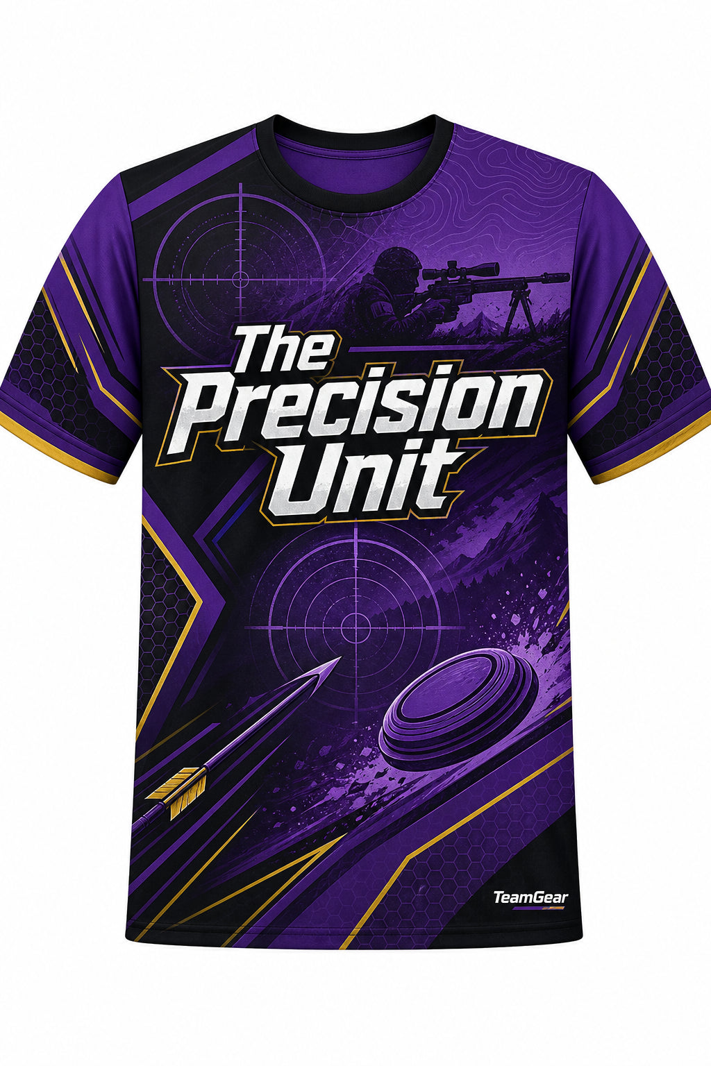 The Precision Unit Purple Shooting Jersey design