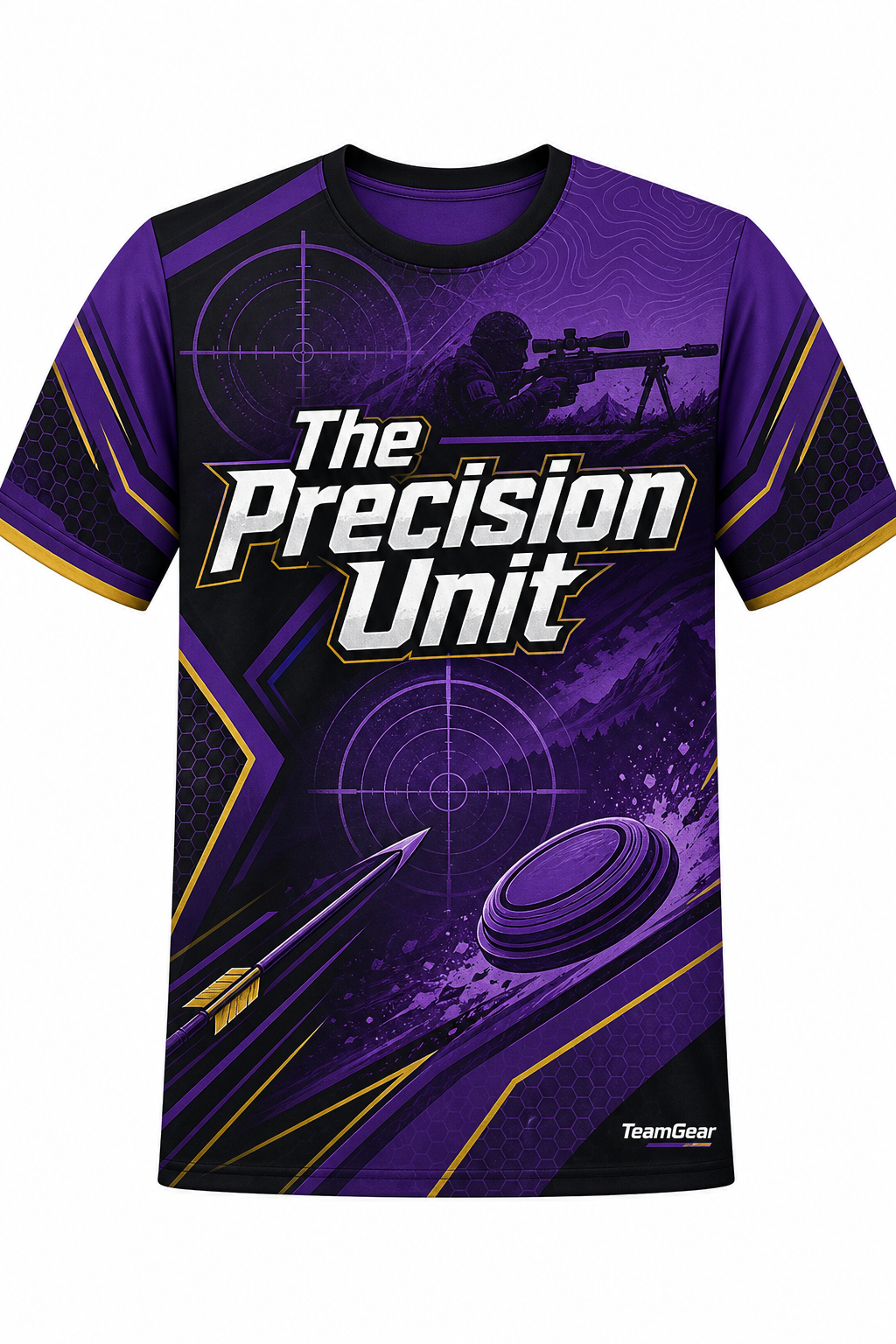 The Precision Unit Purple Shooting Jersey design