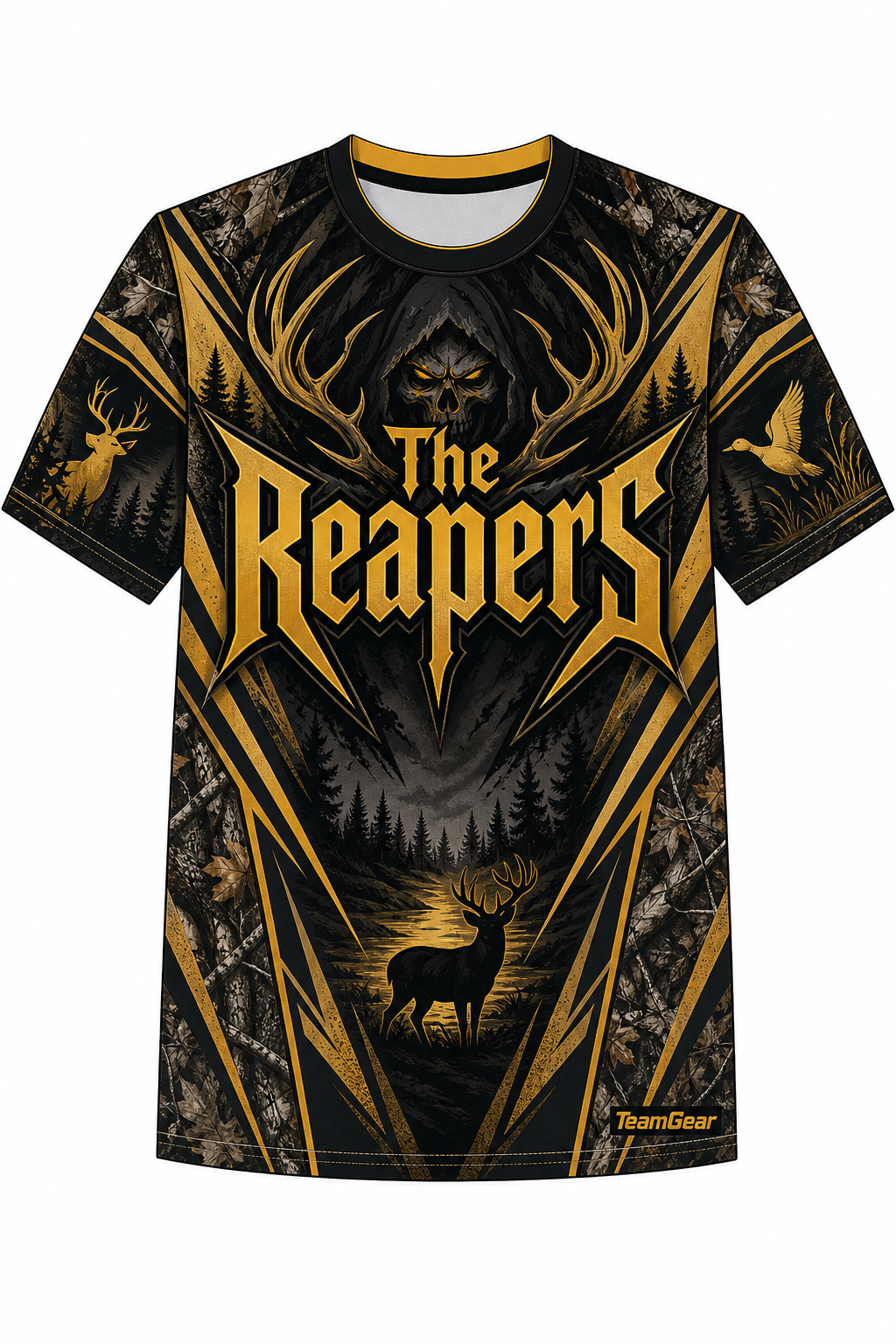 The Reapers Gold Hunting Jersey design