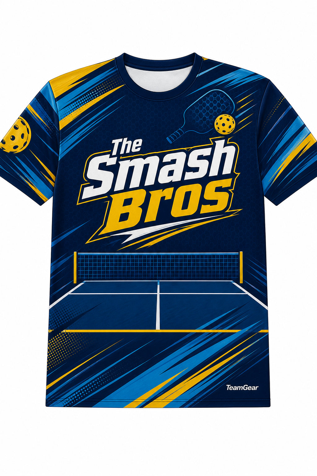 The Smash Bros Navy Pickleball Jersey with name and number