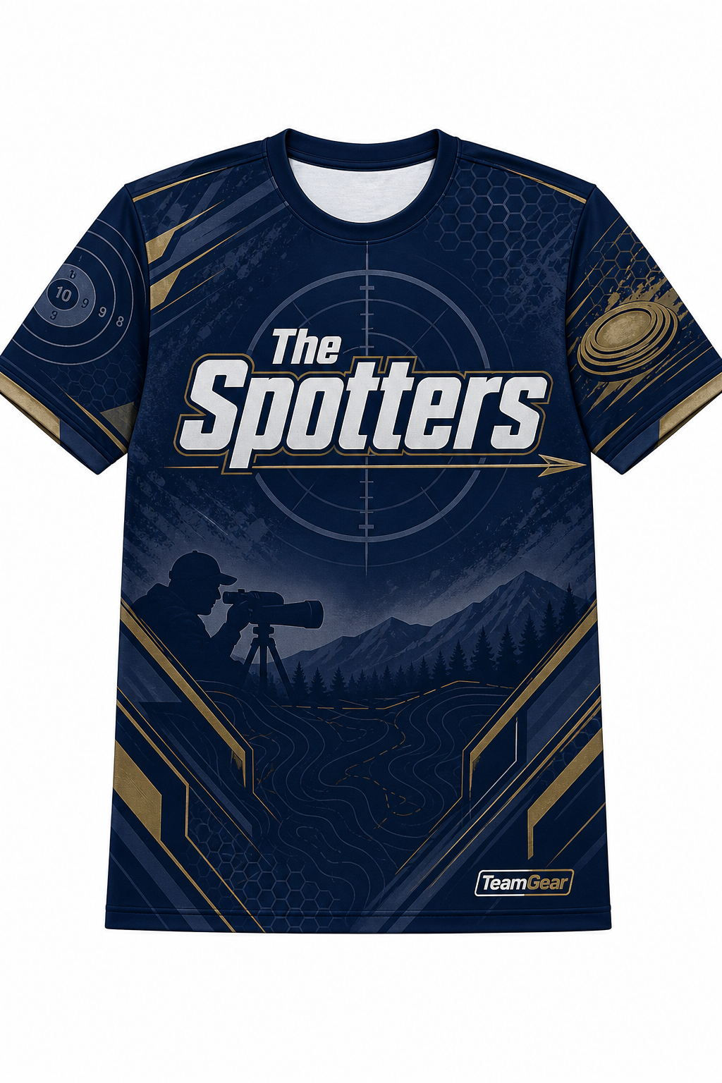 The Spotters Navy Shooting Jersey design
