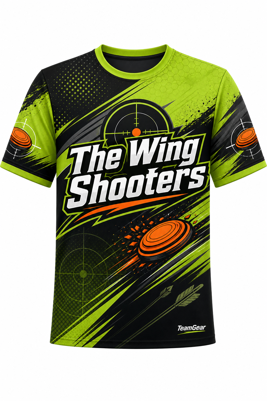 The Wing Shooters Lime Shooting Jersey design
