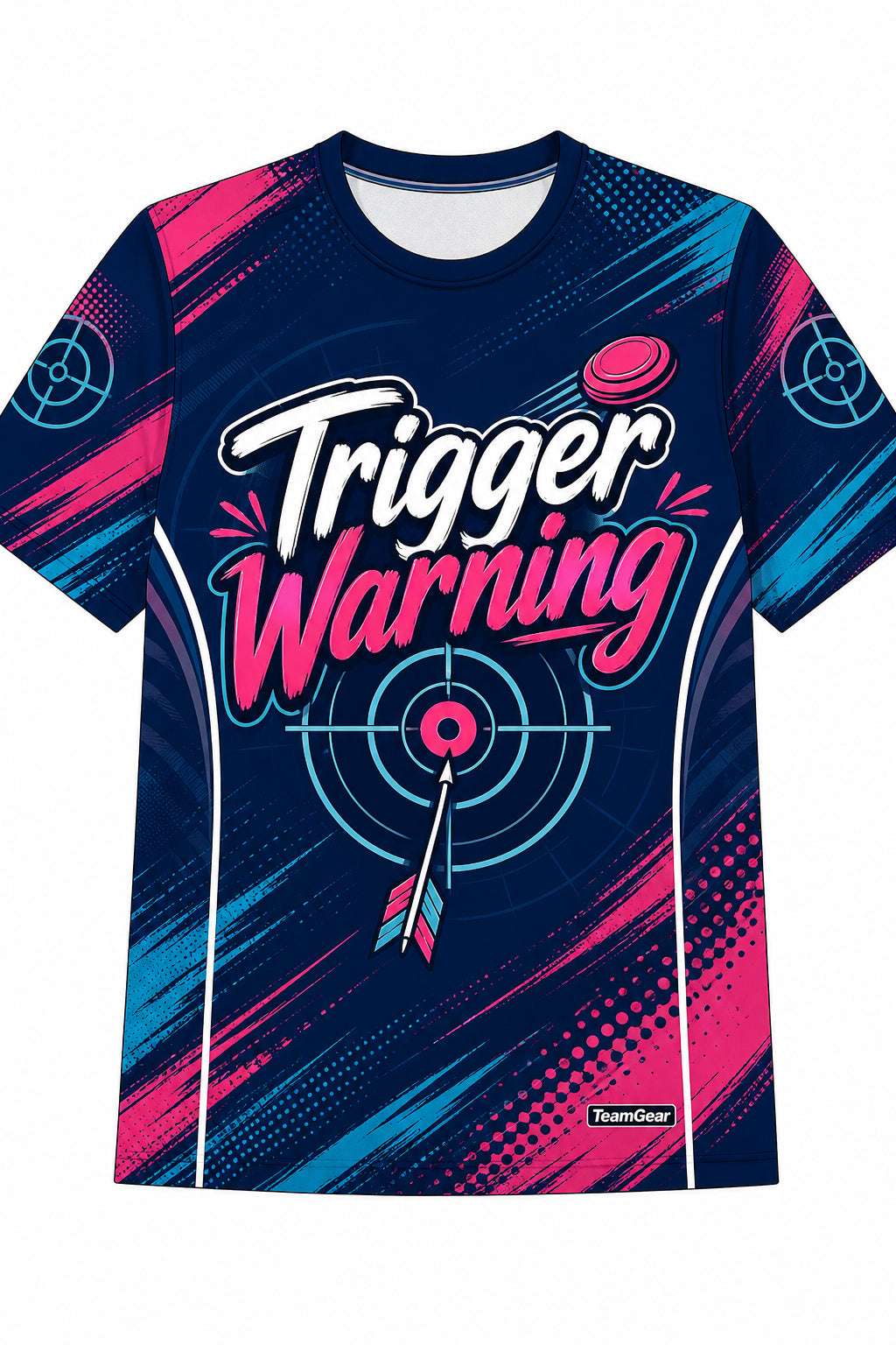 Trigger Warning Navy Shooting Jersey design
