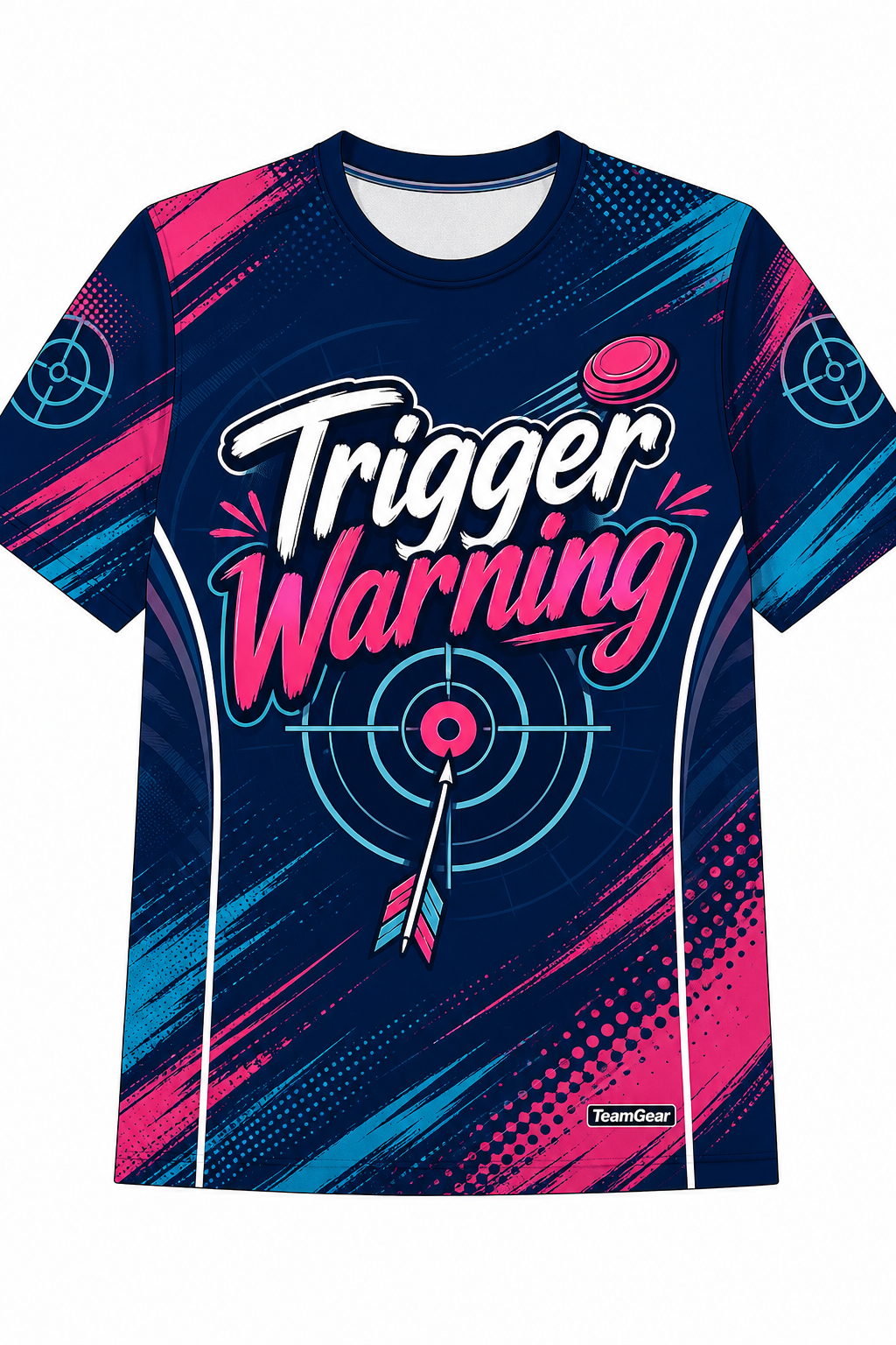 Trigger Warning Navy Shooting Jersey design