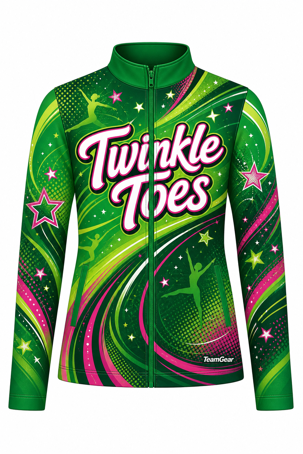 Twinkle Toes Green Dance Jacket design