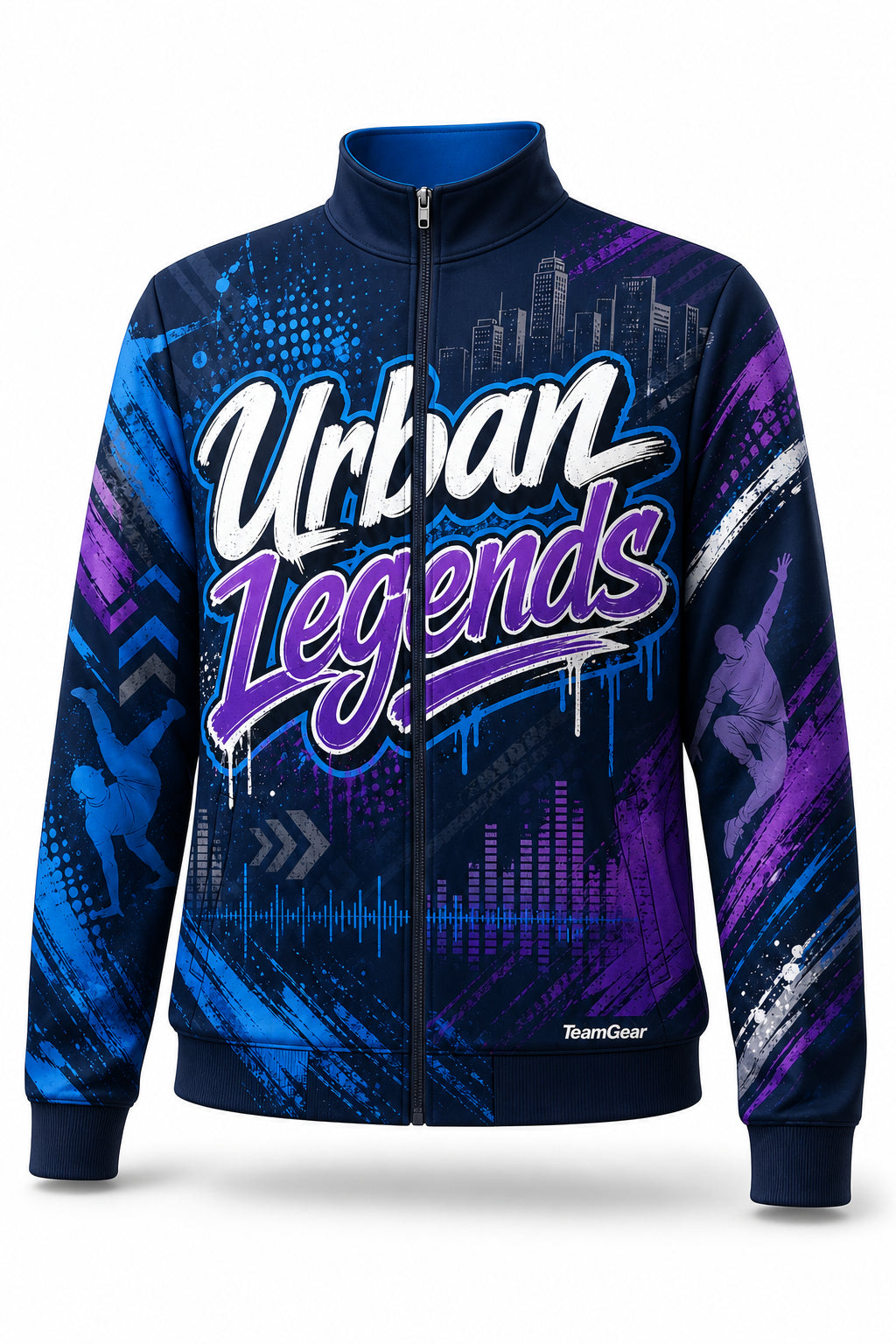 Urban Legends Navy Dance Jacket - front and back view