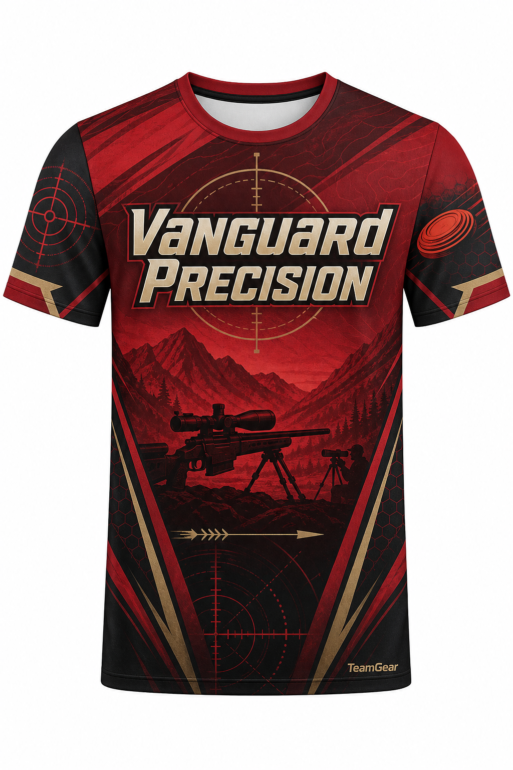 Vanguard Precision Crimson Shooting Jersey design